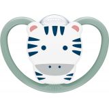 NUK Silikónový cumlík Space Zebra 1ks, 6-18m