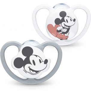 NUK Silikónový cumlík Space Disney Mickey & Minnie  6-18m, 2ks