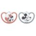 NUK Silikónový cumlík Space Disney Mickey & Minnie 2ks, 0-6m