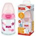 NUK Sklenená fľaša FC+ s indikátorom teploty ružová 120ml, 0-6ma