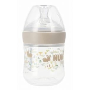 NUK Plastová fľaša for Nature s reguláciou teploty 150 ml hnedá