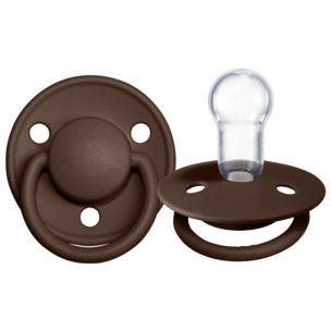 Bibs Cumlík silikónový De Lux Mocha 0-36m, 1ks