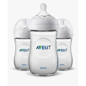 Avent SCF033/37 Detská fľaša Natural 3x260ml, 1m+