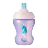 Tommee Tippee Pohár so slamkou 230ml, 7m+ fialová ks